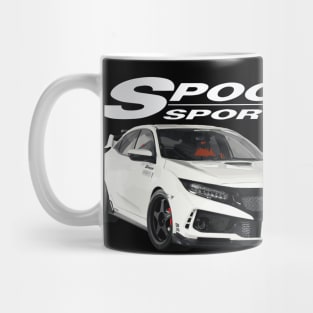 CIVIC champ white type R FK8 Spoon Turbo Mug